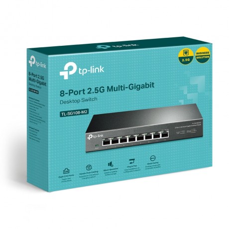 TP-LINK TL-SG108-M2 8 PORT 2.5G MULTI GIGABIT MASAÜSTÜ SWITCH